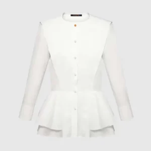 Louis Vuitton LV Women Poplin Peplum Blouse 1AHHMN