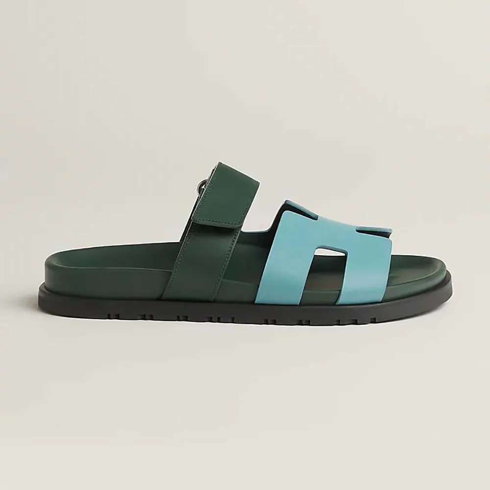 Hermes Unisex Chypre Sandal-Green/Blue H222299ZCX350