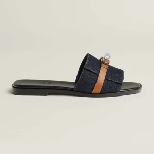Hermes Women Giulia Sandal-Navy H251030Z