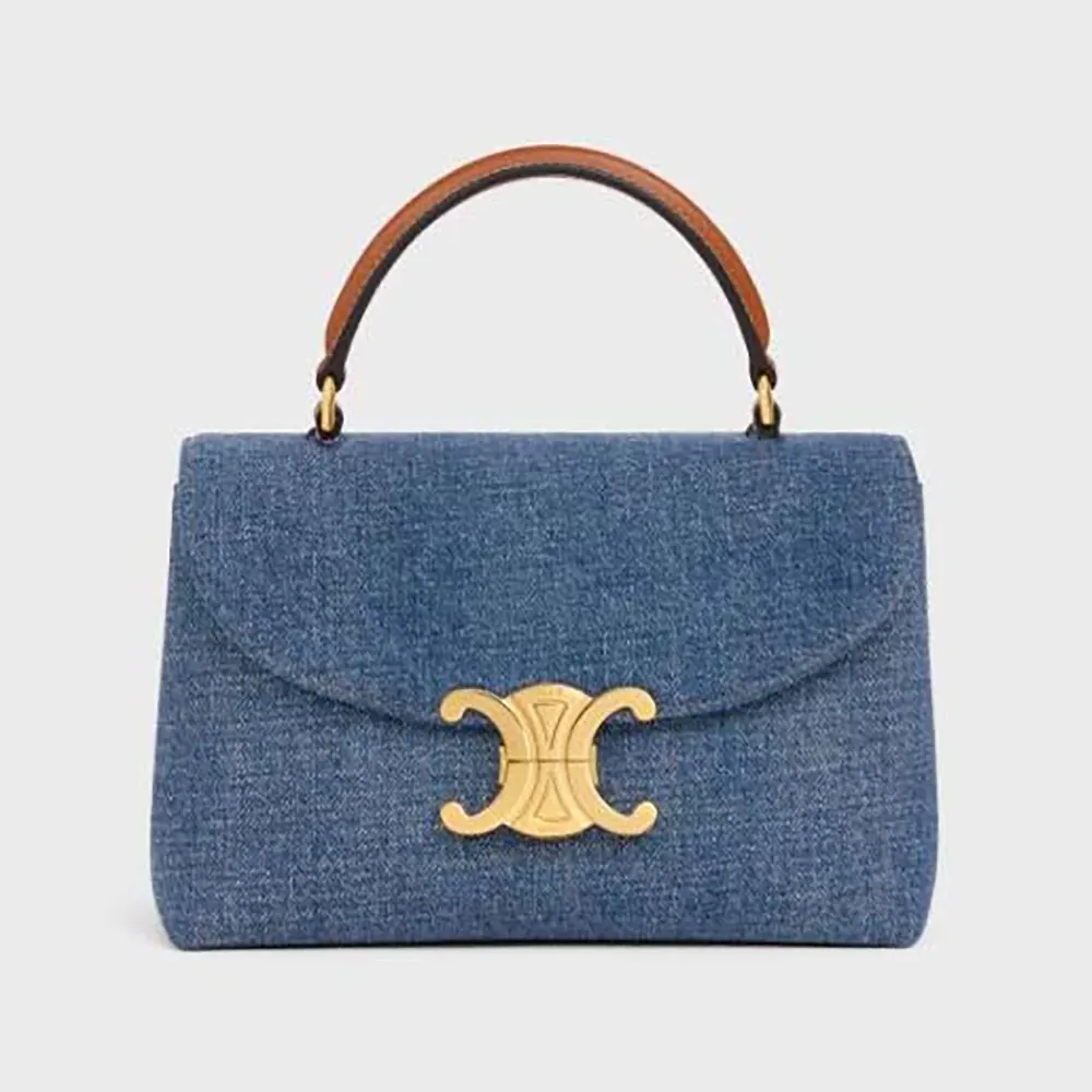 Celine Women Teen Nino Bag in Denim 118112GFF