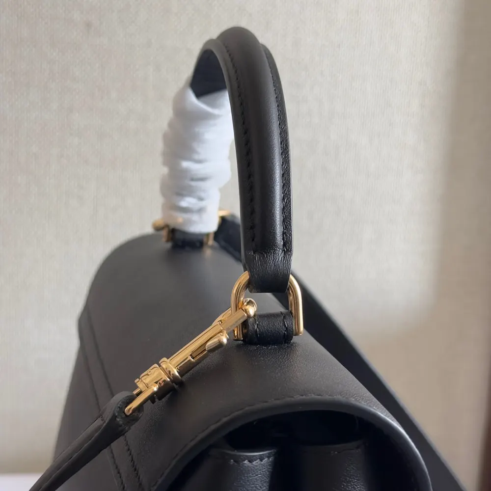 Celine Women Teen Nino Bag in Smooth Satinated Calfskin-Black