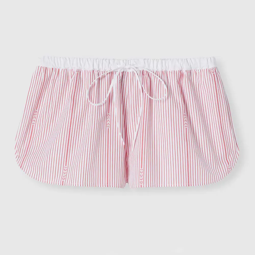 Gucci Women Cotton Fil Coupé Shorts 831870ZAS7C