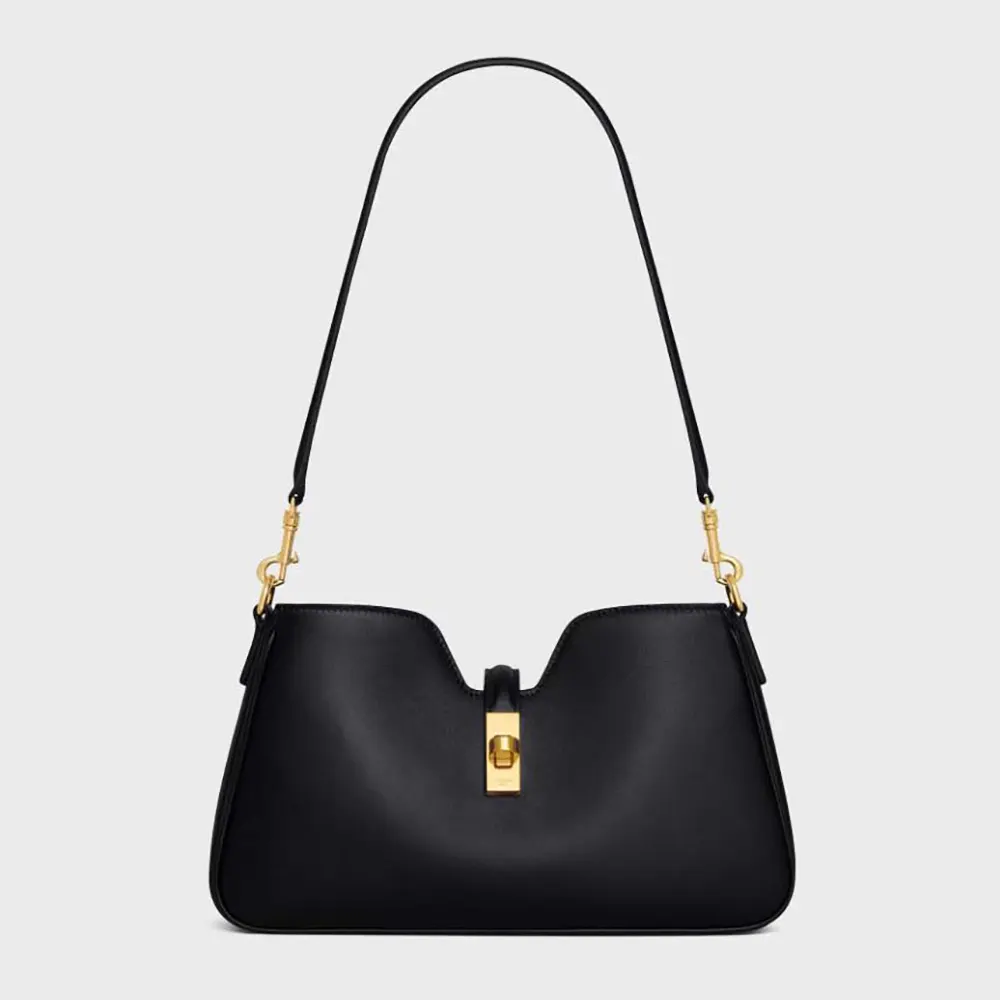 Celine Women Shoulder Camille 16 Soft In Smooth Calfskin-Black