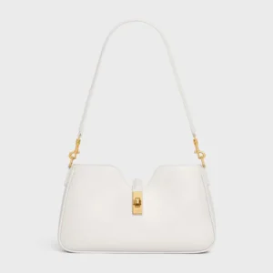 Celine Women Shoulder Camille 16 Soft In Smooth Calfskin-White