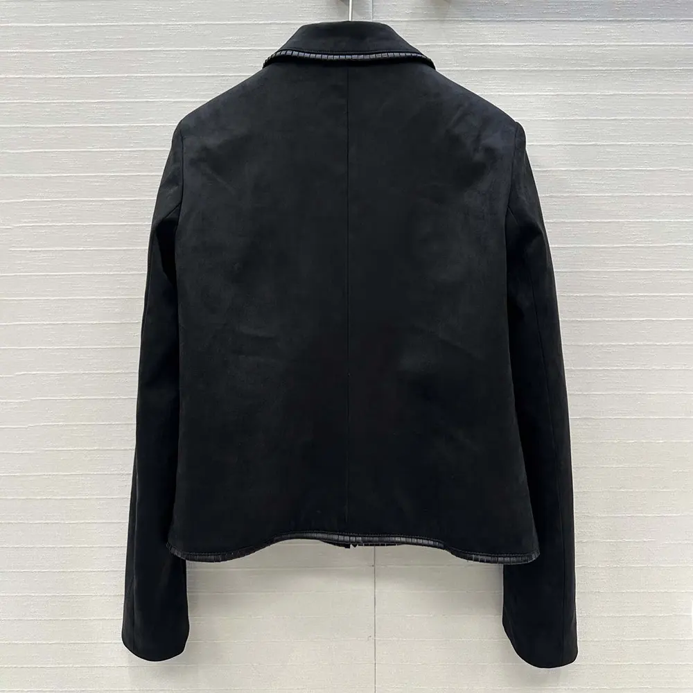 Celine Women Straight Blouson Jacket In Suede RV0ML434J