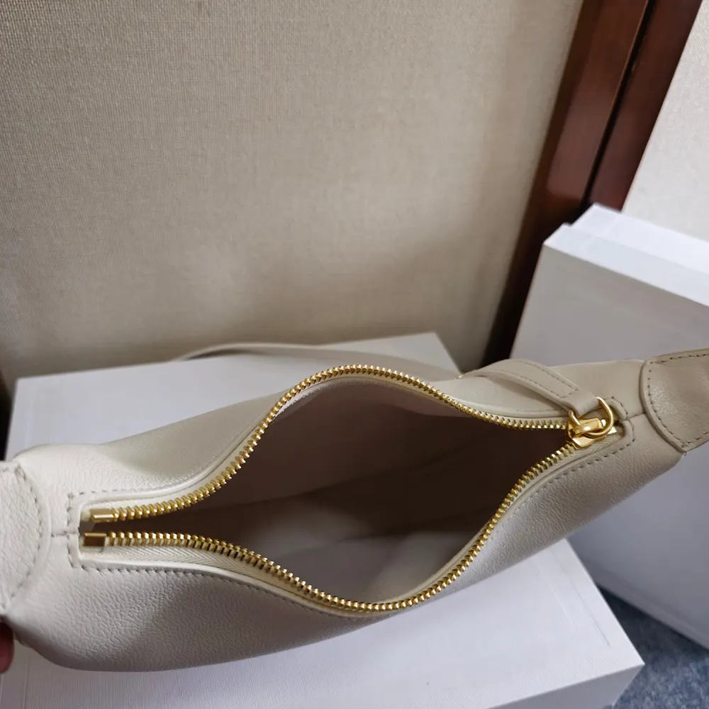 Celine Women Teen Celine Lulu in Grained Calfskin-White