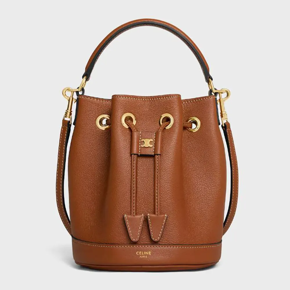 Celine Women Teen Clara Bag in Supple Grained Calfskin