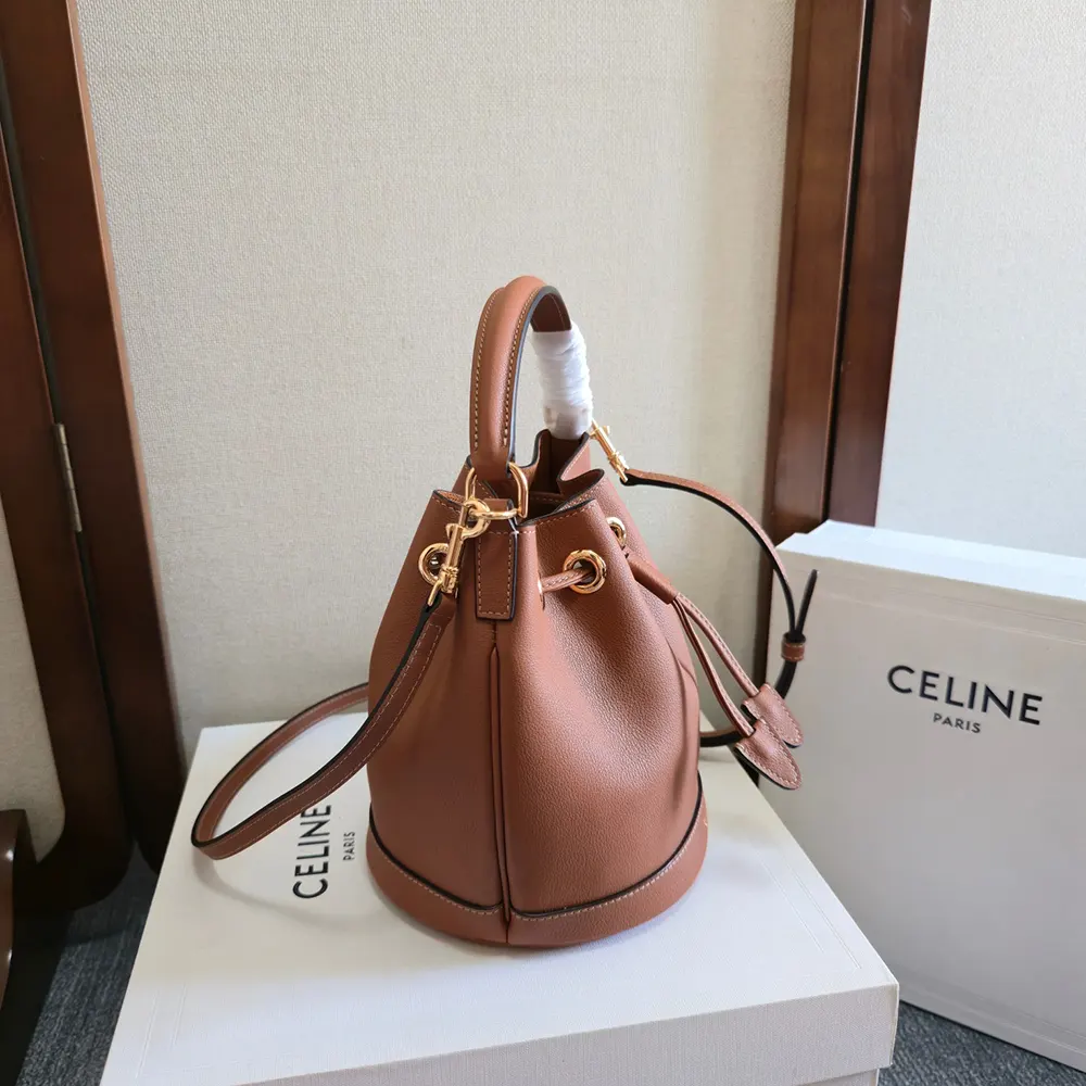 Celine Women Teen Clara Bag in Supple Grained Calfskin