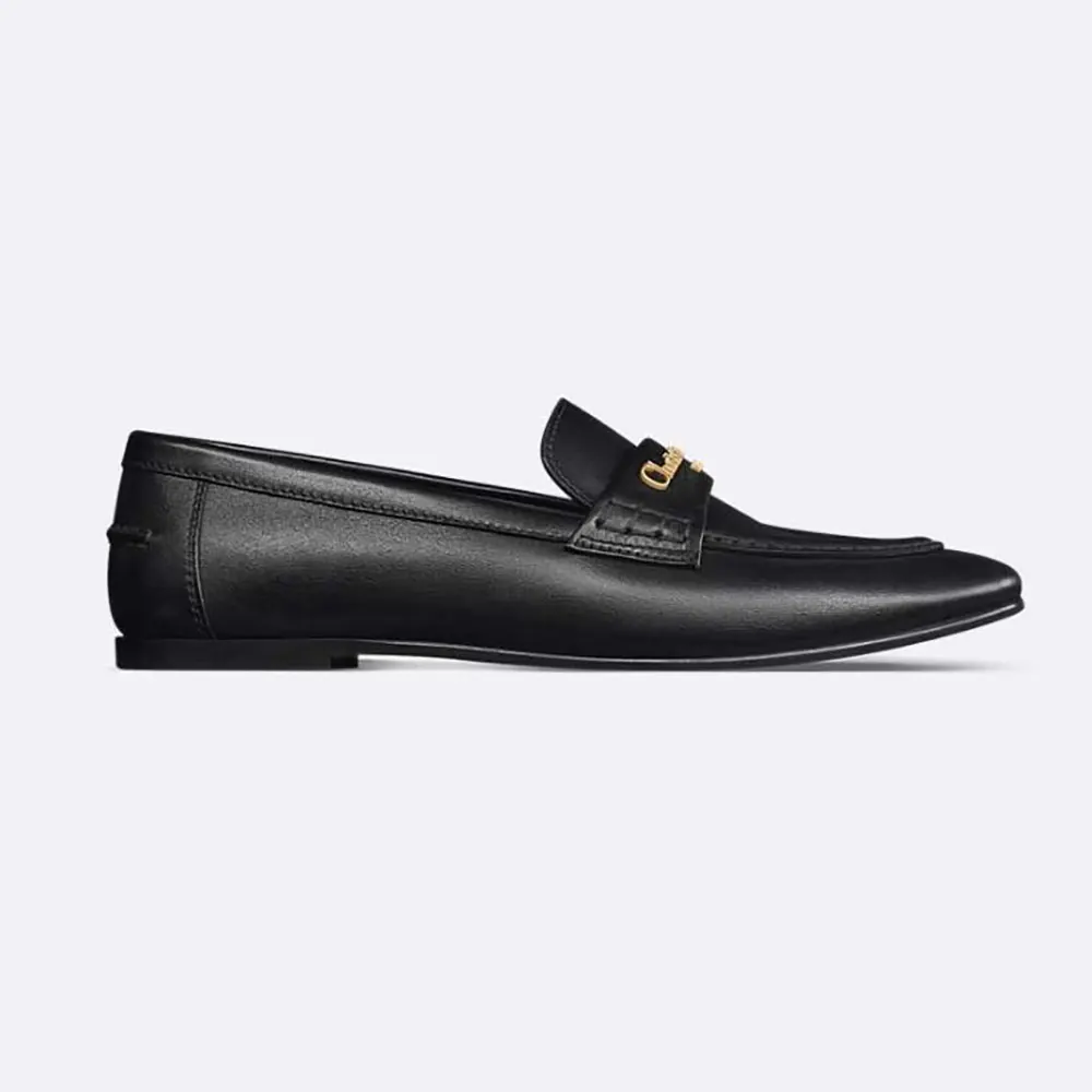 Dior Women Boy Loafer Black Supple Calfskin KDF039VSO