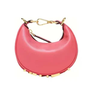 Fendi Women Nano Fendigraphy Pink Leather Charm