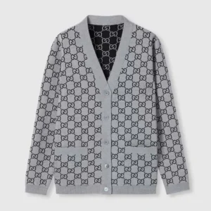Reversible GG Wool Jacquard Cardigan ‎798157XKEJP1045