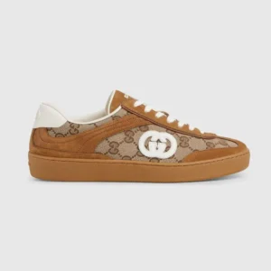 Gucci Unisex G75 Sneaker Leather lining-Brown 812656AAEGA