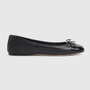 Gucci Women Ballet Flat with Double G-Black 835805BNC80