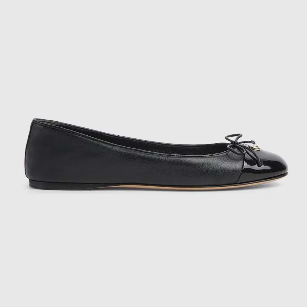 Gucci Women Ballet Flat with Double G-Black 835805BNC80