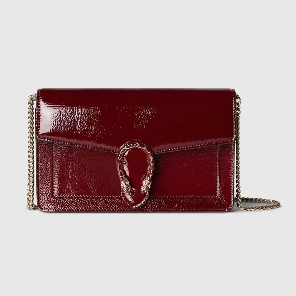 Gucci Women Dionysus Wallet On Chain-Maroon ‎8373740GOGT