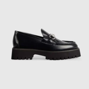 Gucci Women Loafer with Horsebit-Black 764211DS800