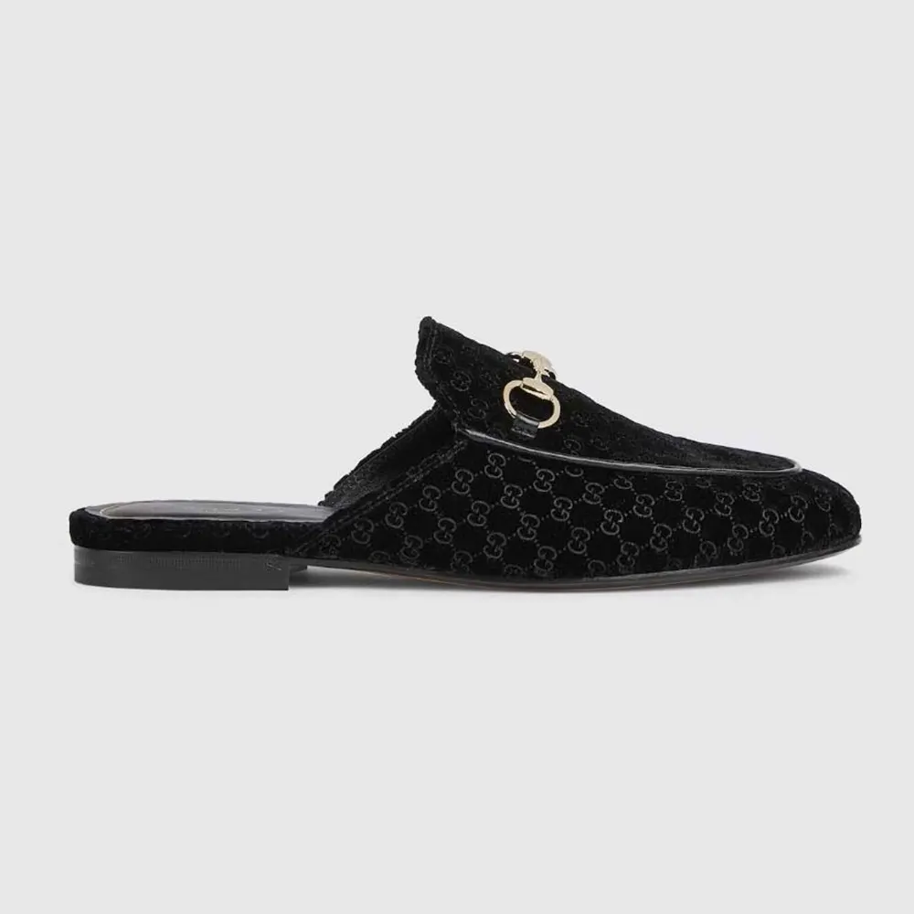 Gucci Women Princetown Slipper-Black 802163FAEUF