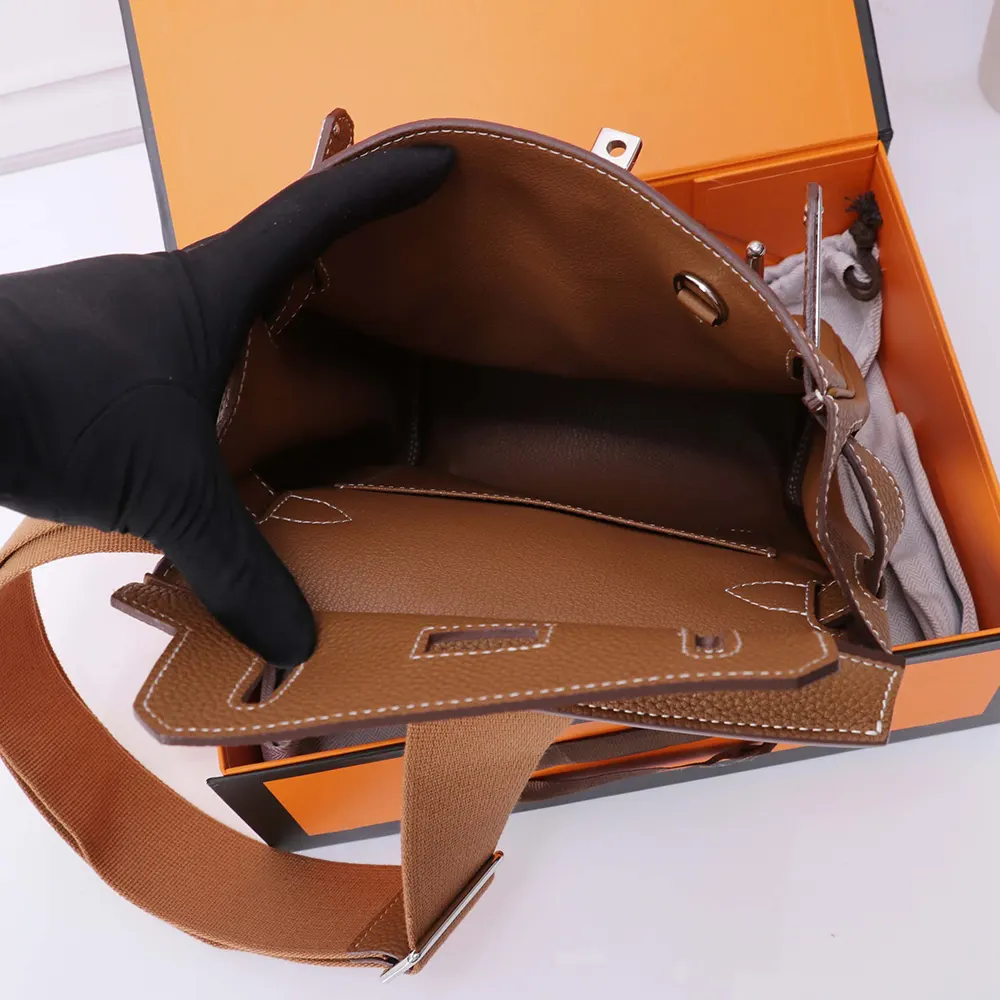 Hermes Unisex Hac A Dos PM Backpack-Brown H083847CK34