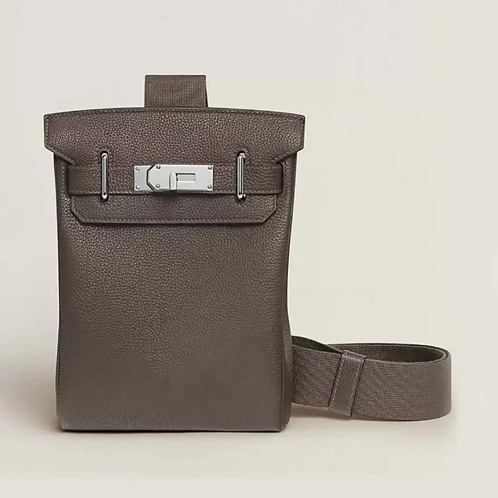 Hermes Unisex Hac A Dos PM Backpack-Gray H083589CK8F