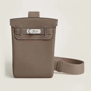 Hermes Unisex Hac A Dos PM Backpack-Grey H083589CK18
