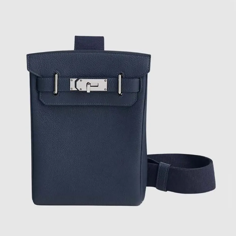 Hermes Unisex Hac A Dos PM Backpack-Navy H083589