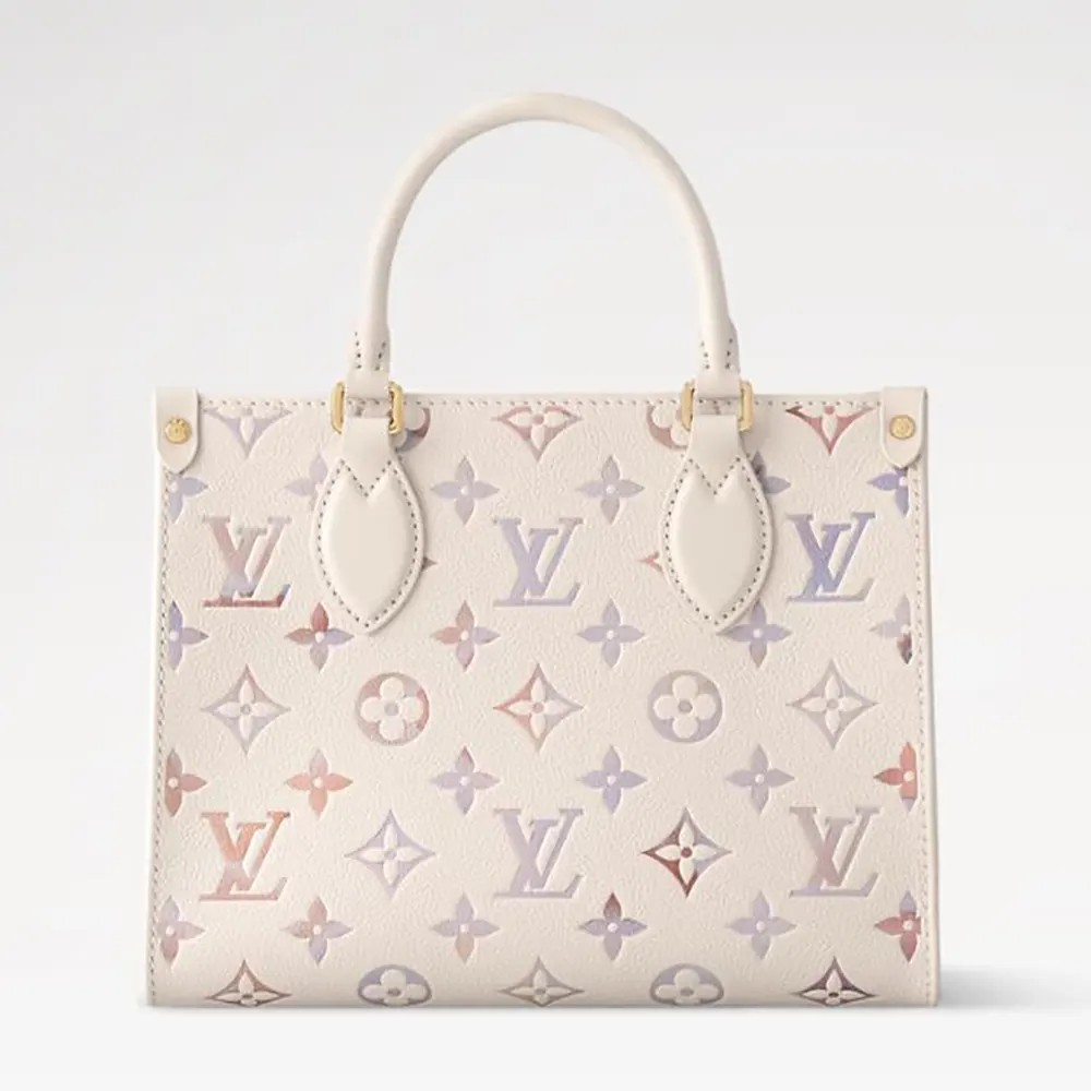 Louis Vuitton LV Women OnTheGo PM Embossed Grained Cowhide Leather M25770