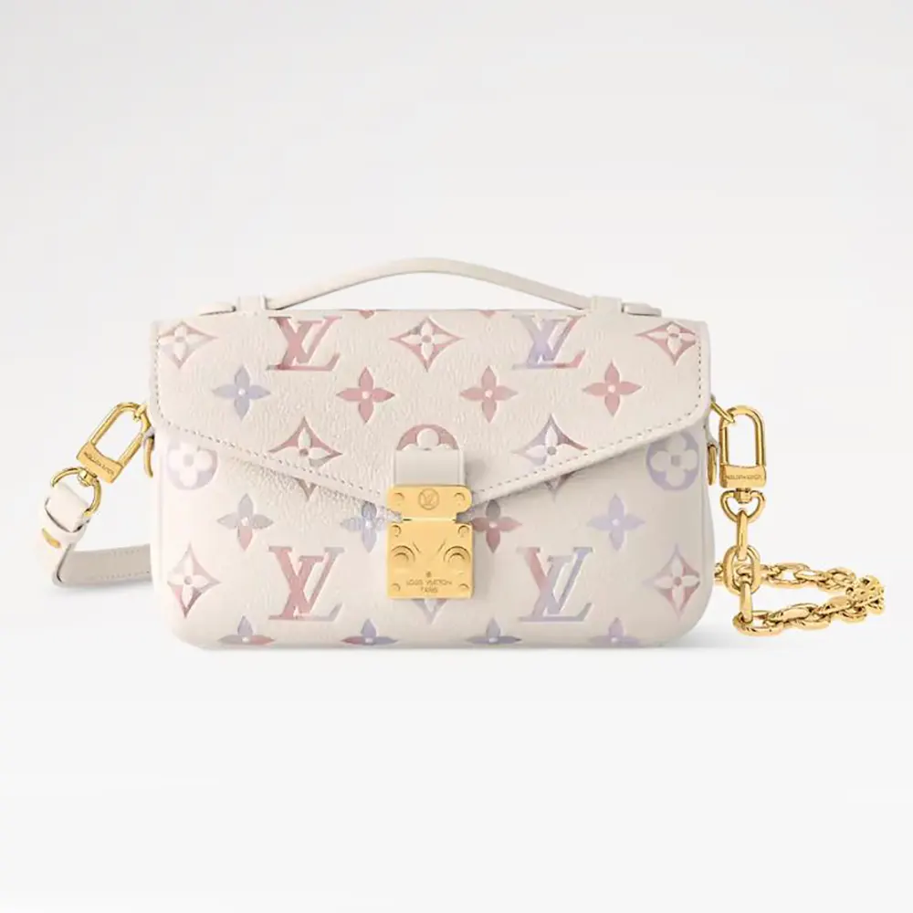 Louis Vuitton LV Women Pochette Métis East West Embossed Grained Cowhide Leather M25682