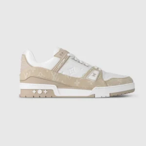 Louis Vuitton LV Unisex LV Trainer Sneaker-Beige 1AIKMH