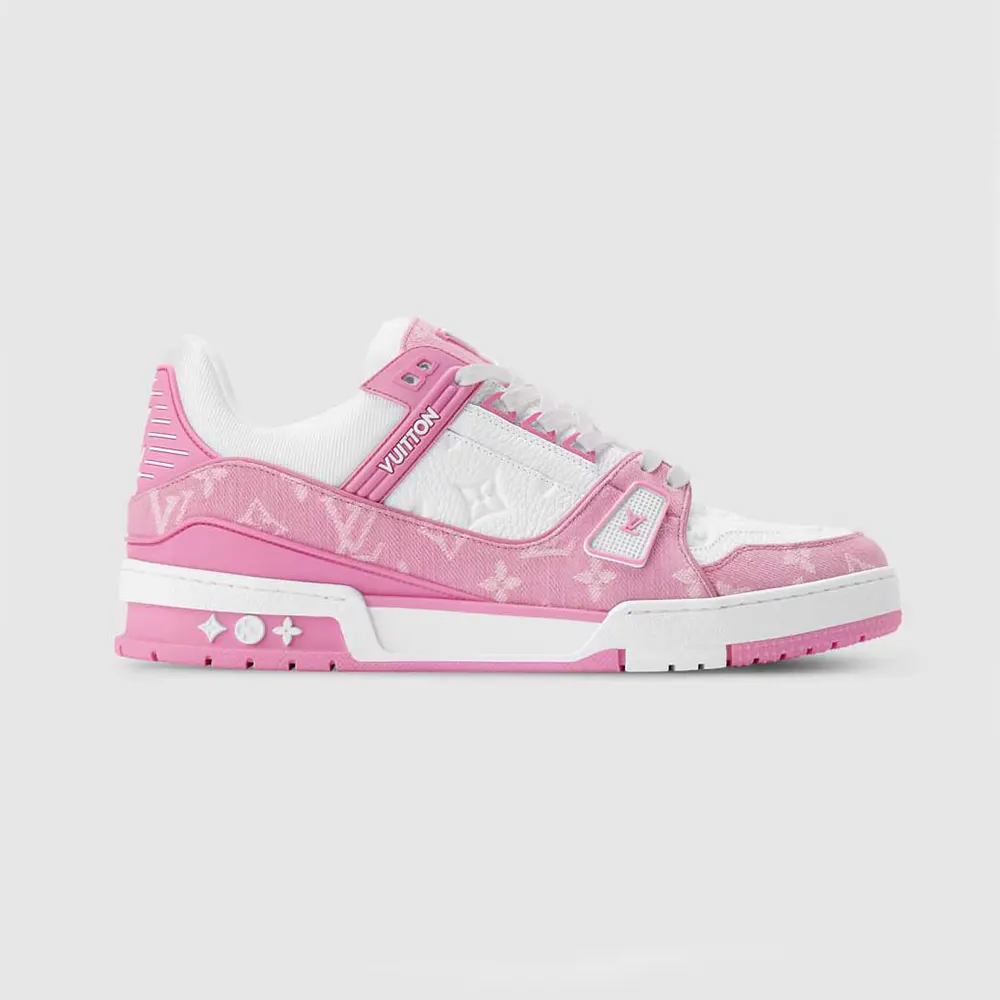 Louis Vuitton LV Unisex LV Trainer Sneaker-Pink 1AIKNL