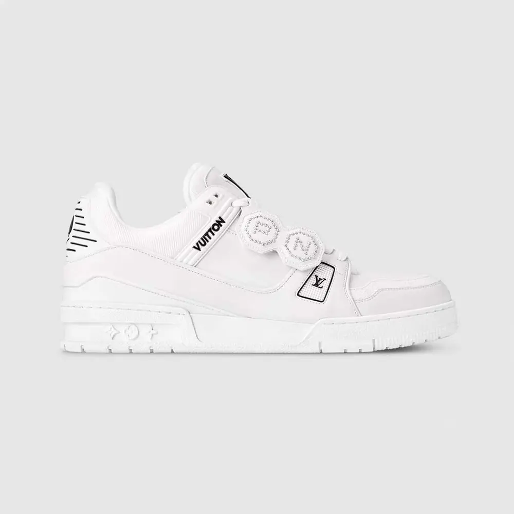 Louis Vuitton LV Unisex LV Trainer Sneaker-White 1AIKR9