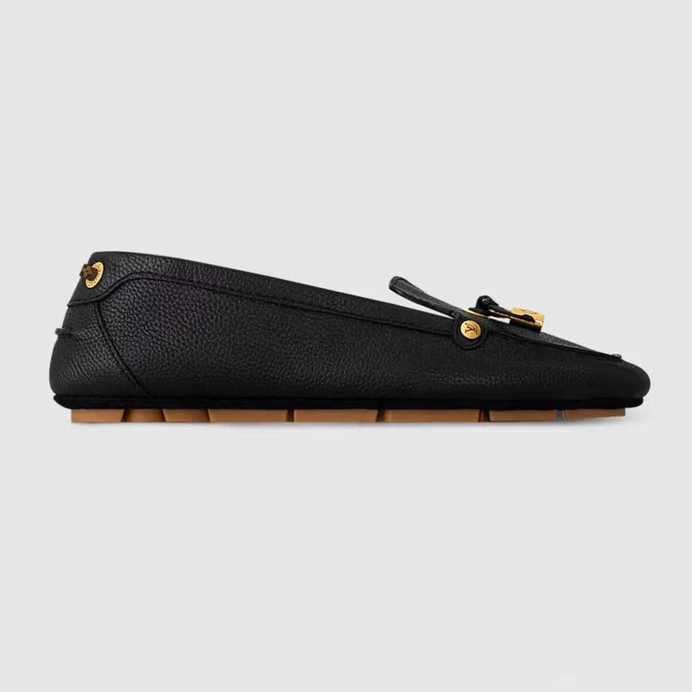 Louis Vuitton LV Women Flore Car Shoe-Black 1AICKY