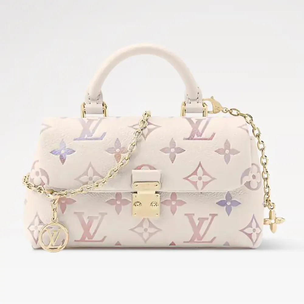 Louis Vuitton LV Women Nano Madeleine Embossed Grained Cowhide Leather M25596