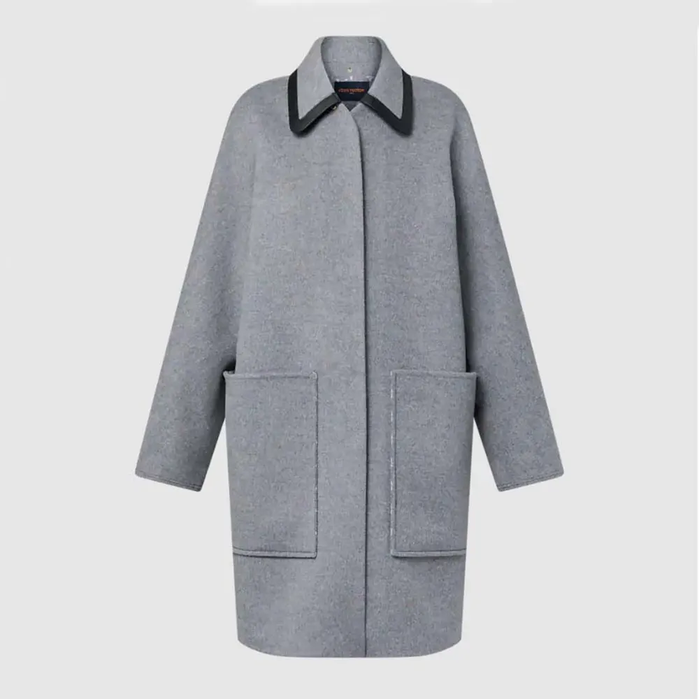 Louis Vuitton Women Removable Collar Double Face Coat 1AHZMU