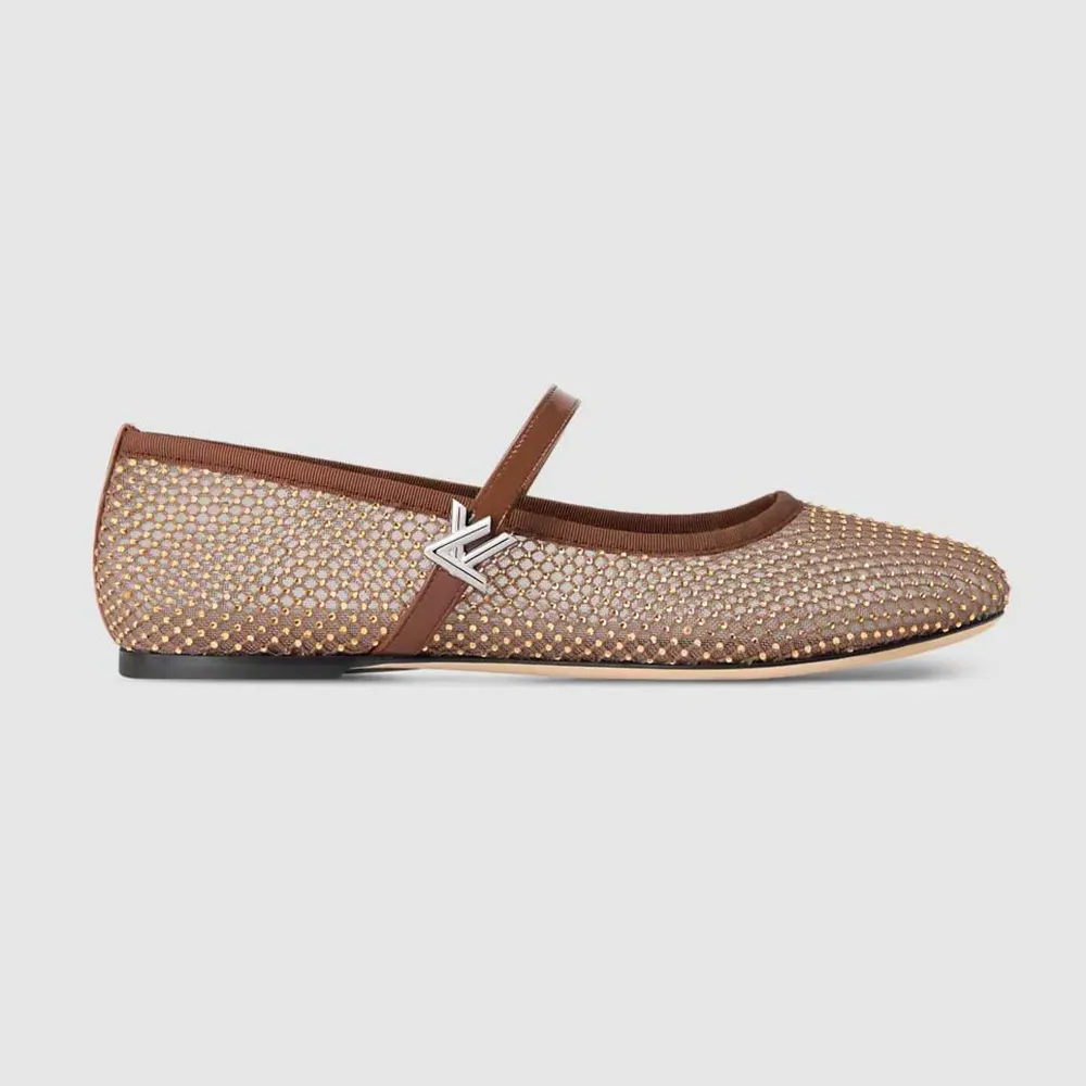 Louis Vuitton Women Romy Flat Ballerina-Brown 1AIDST