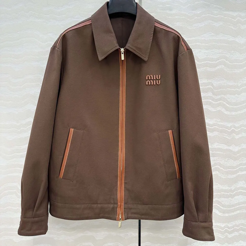 Miu Miu Wome Jacquard Canvas Blouson Jacket ML104217FSF0324