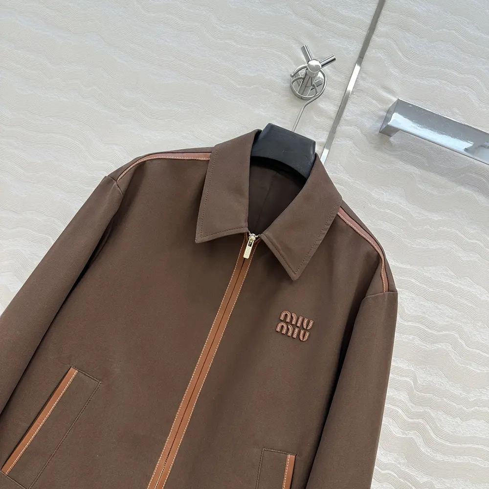 Miu Miu Wome Jacquard Canvas Blouson Jacket ML104217FSF0324