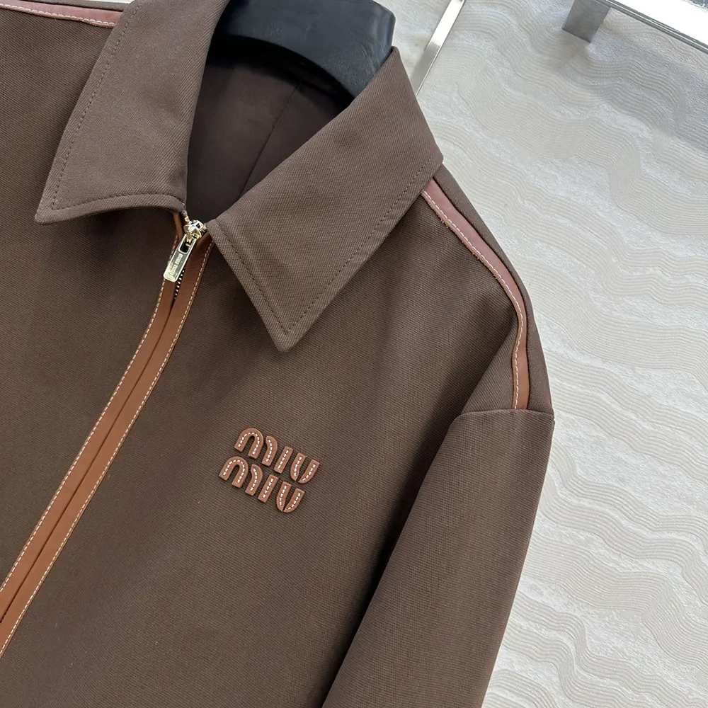 Miu Miu Wome Jacquard Canvas Blouson Jacket ML104217FSF0324