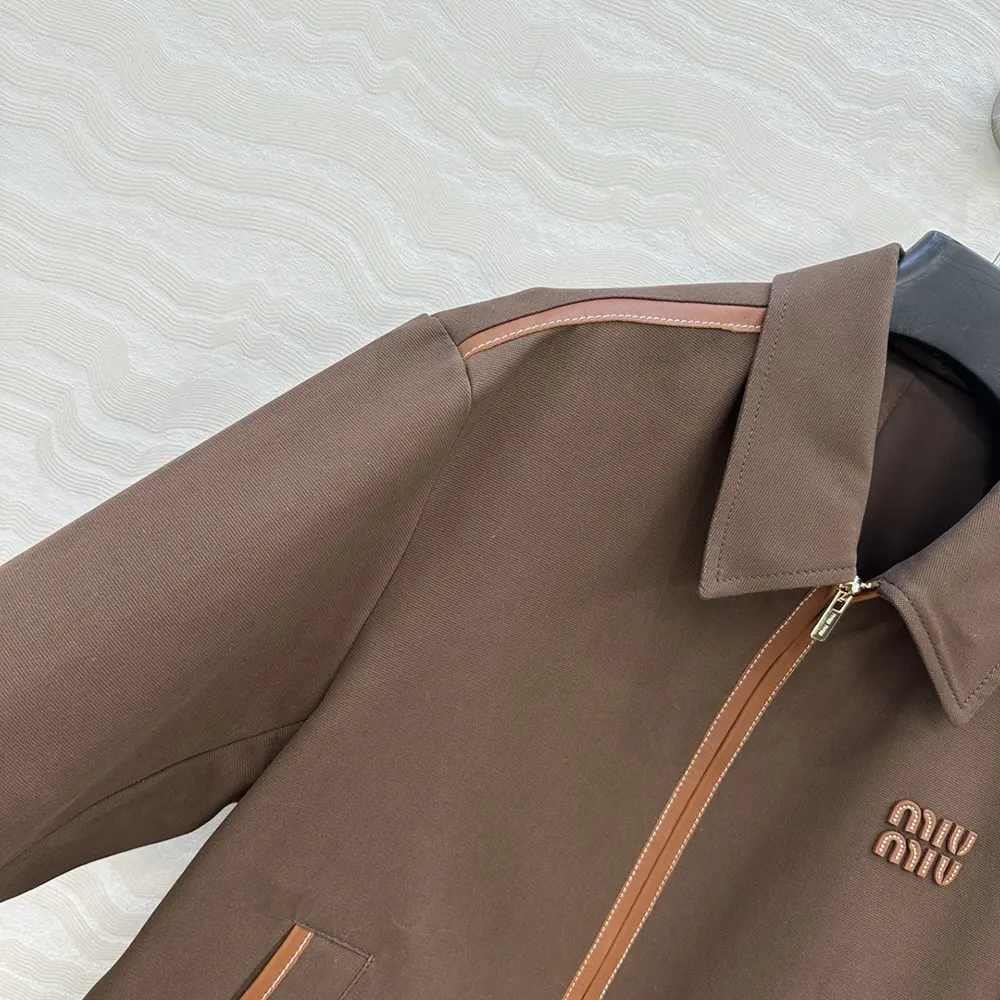 Miu Miu Wome Jacquard Canvas Blouson Jacket ML104217FSF0324