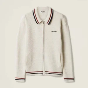 Miu Miu Women Cotton Knit Zipper Cardigan MMF9691616