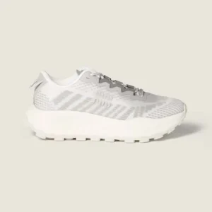 Miu Miu Women Technical Fabric Sneakers-Silver 5E480E3LEDF0424