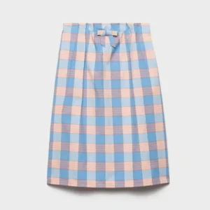 Prada Women Checked Poplin Midi-skirt P134Z171C