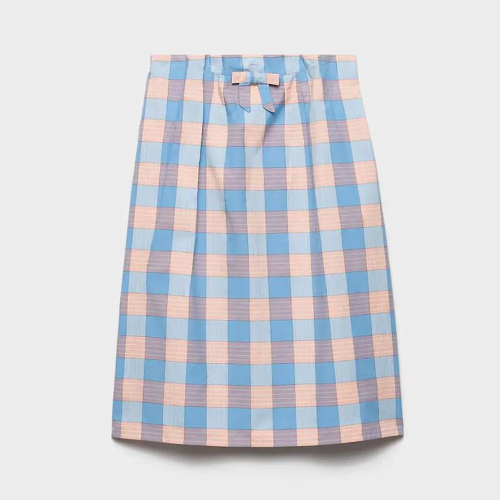 Prada Women Checked Poplin Midi-skirt P134Z171C