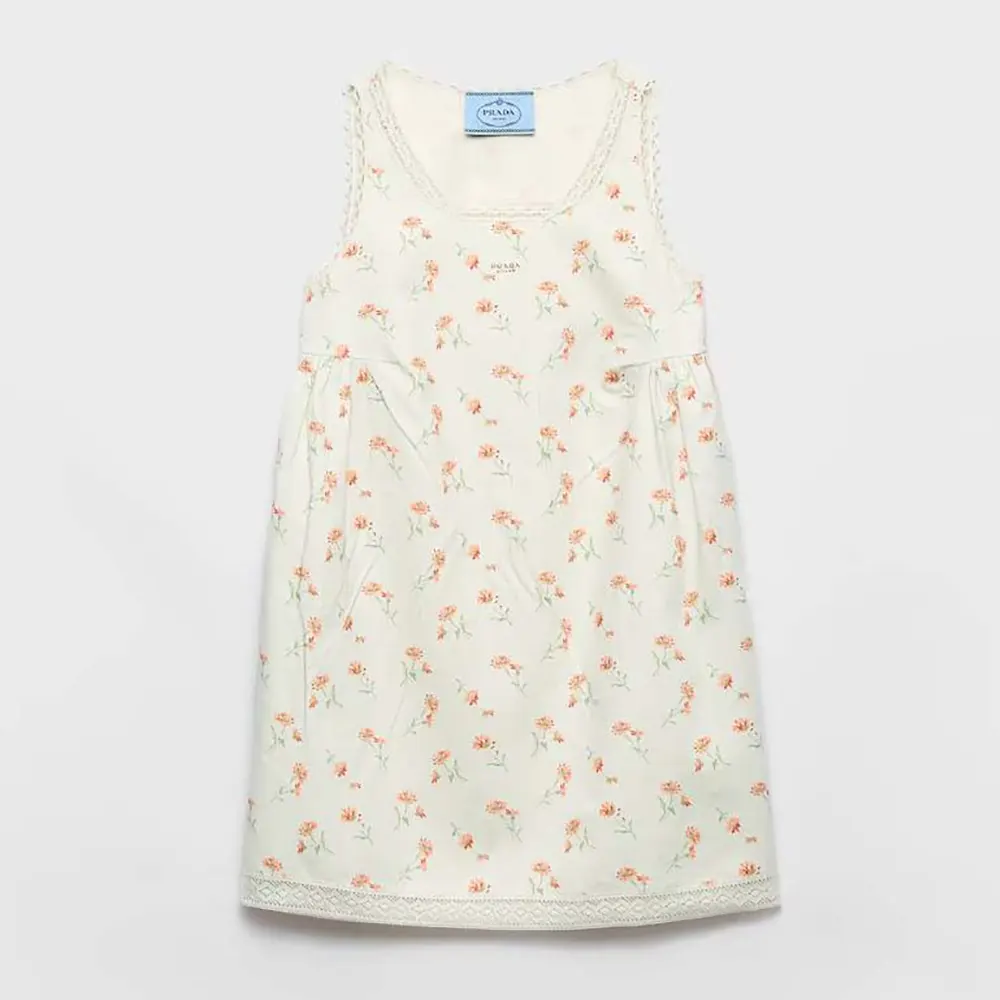 Prada Women Floral Print Linen Mini-dress P3P99R17LGF0018