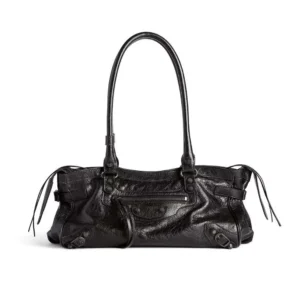 Balenciaga Women Le City Bag East-West In Black 8457042A