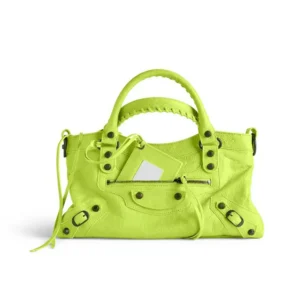 Balenciaga Women Le City First Bag In Granny Green Arena Storico Lambskin