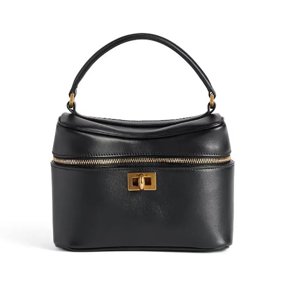 Balenciaga Women Rodeo Vanity In Black Smooth Calfskin 8455942A