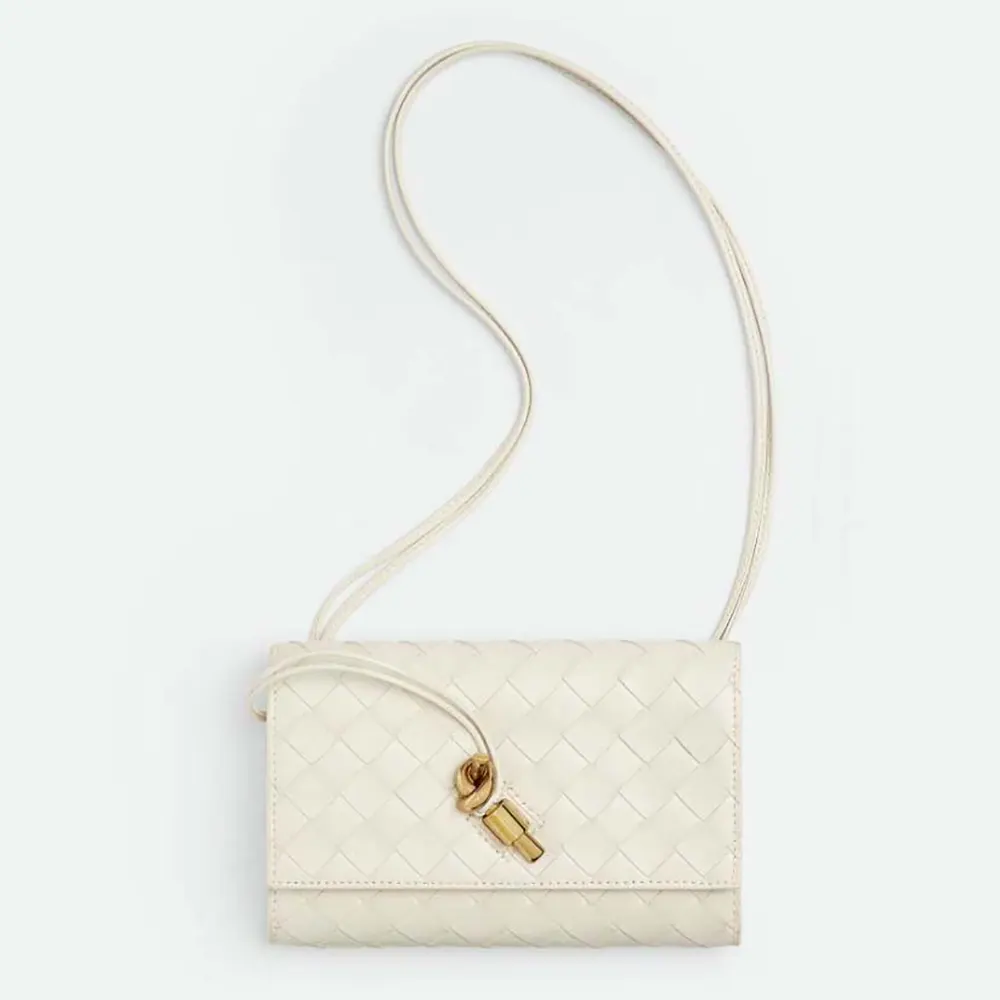 Bottega Veneta Women Andiamo Pouch-White 836940V