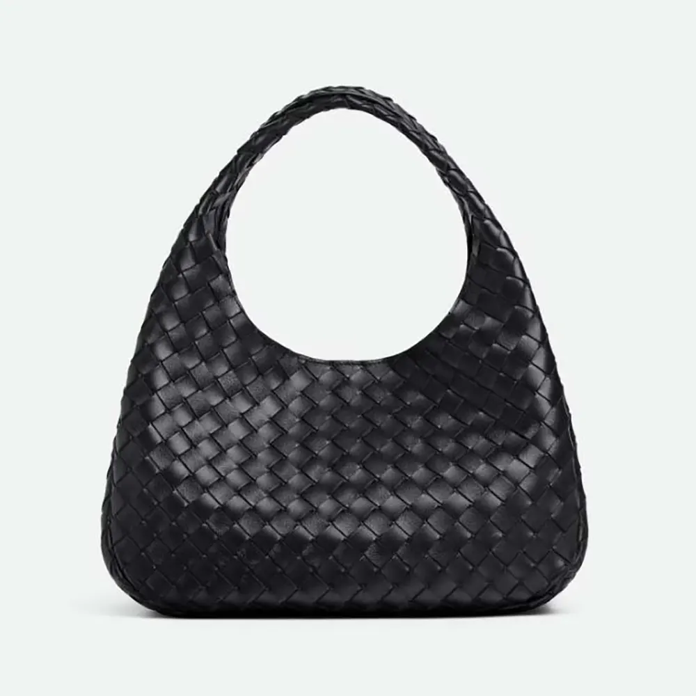 Bottega Veneta Women Medium Campana-Black 844249V
