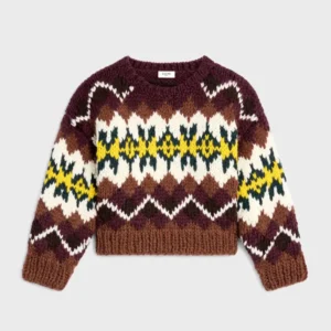 Crewneck Sweater In Fair Isle Wool RY0I30N57