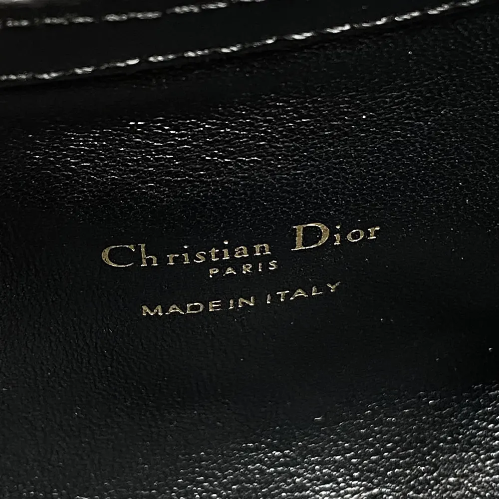 Dior Women Dior Jolie Top Handle Mini Bag Black Cannage Lambskin